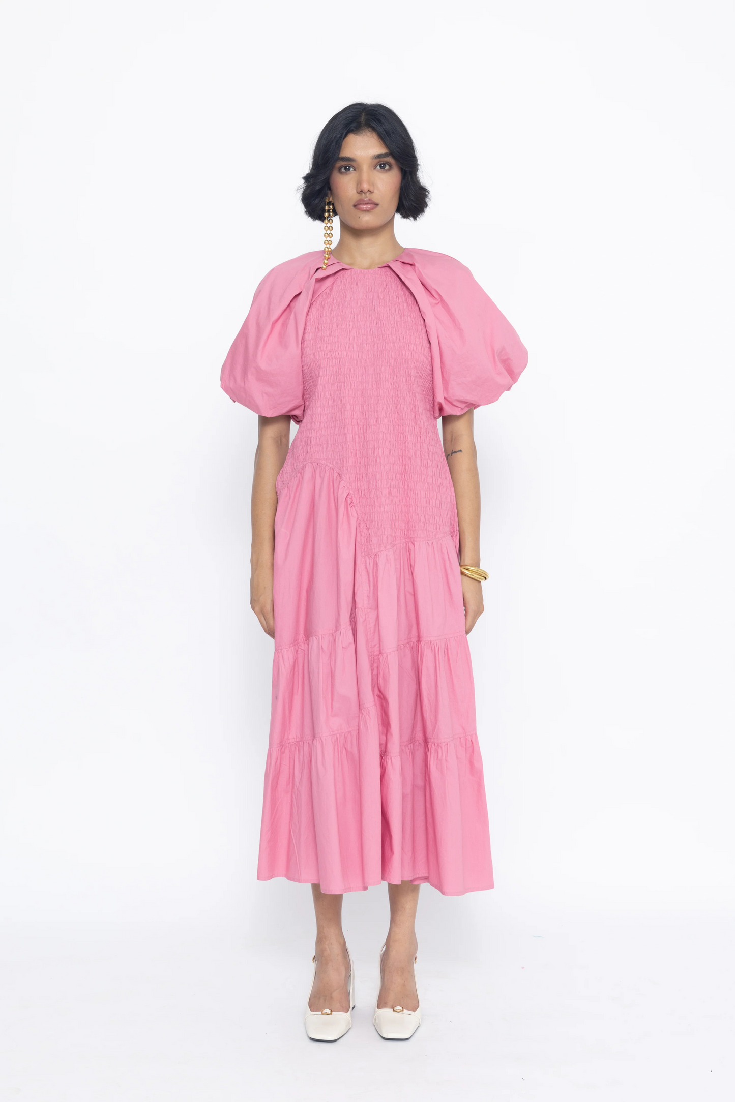 POOF RUCHING DRESS