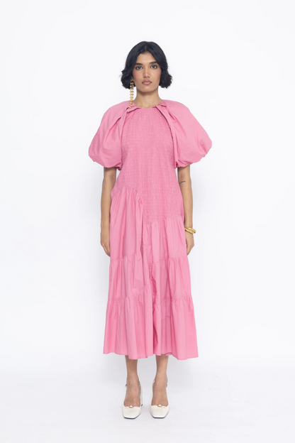 POOF RUCHING DRESS