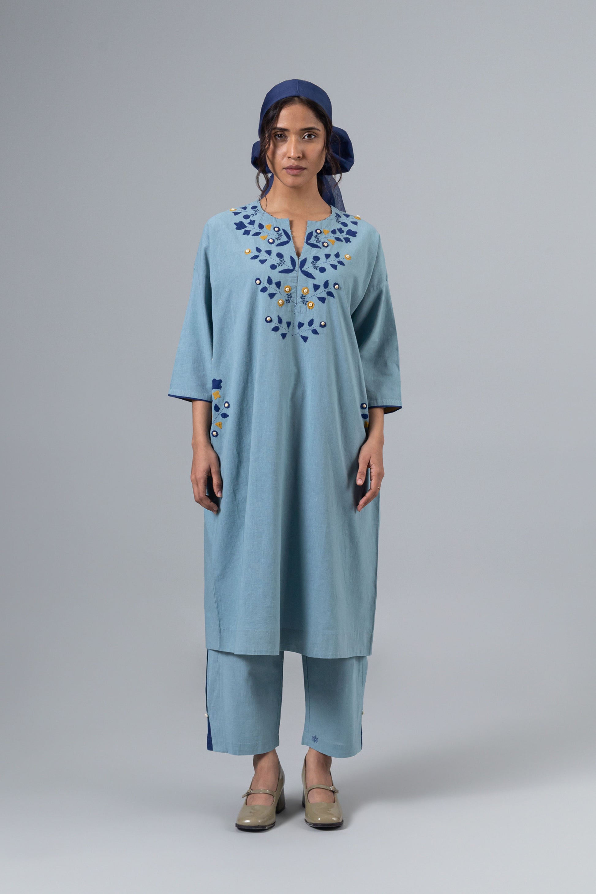 SOMALI BLUE KAFTAN