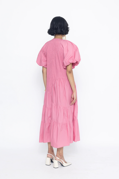 POOF RUCHING DRESS