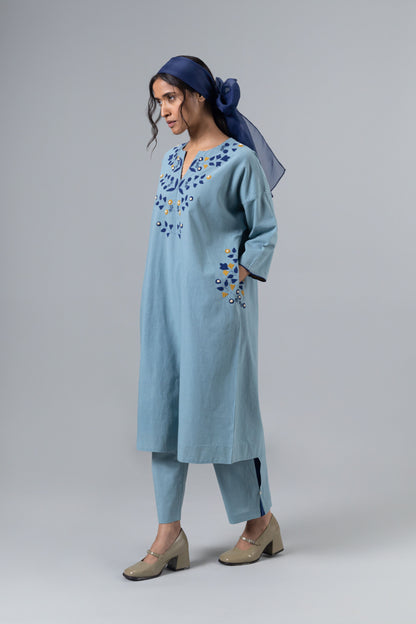SOMALI BLUE KAFTAN