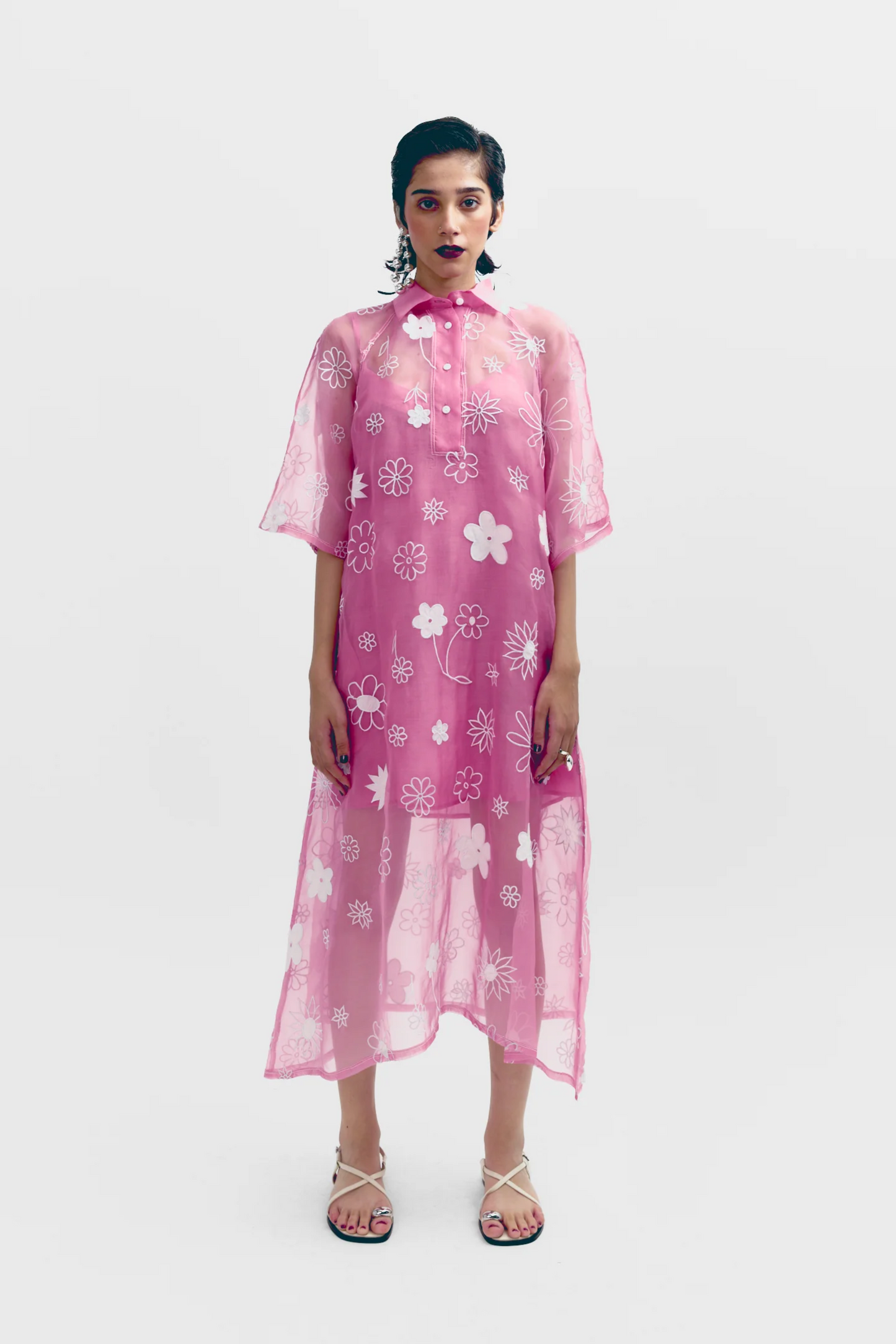 MONO DAISY DRESS - PINK