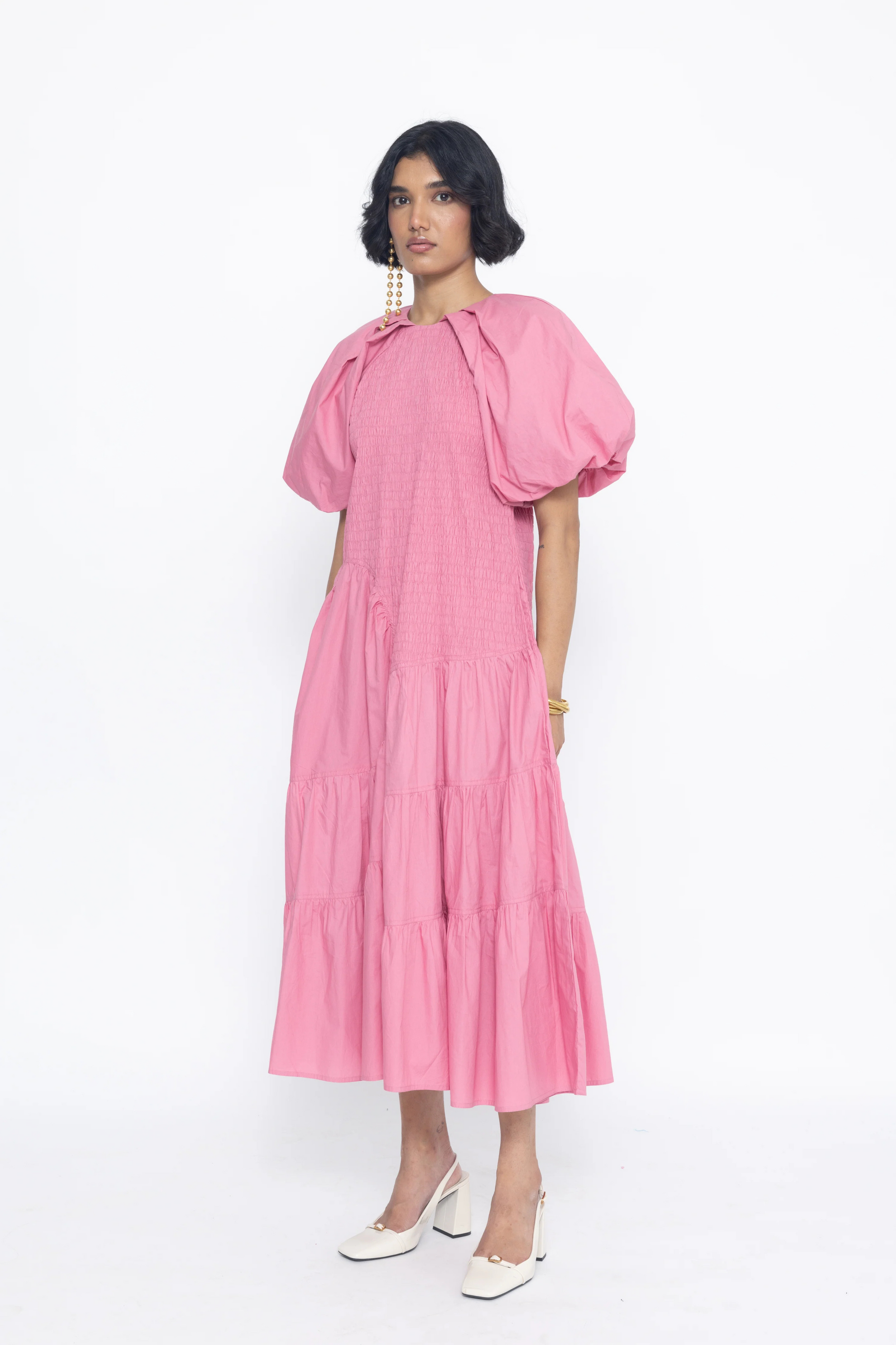POOF RUCHING DRESS