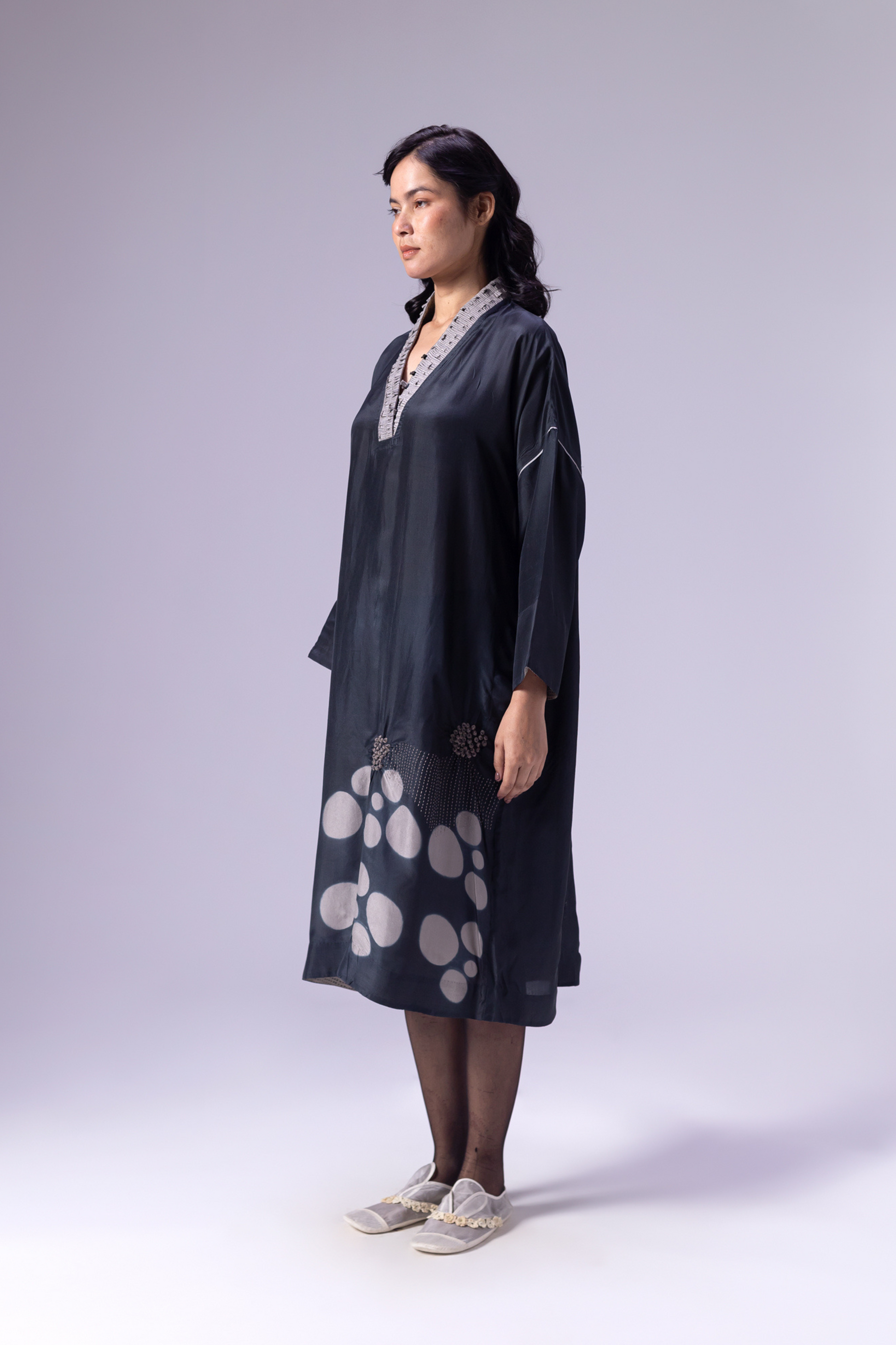 SUZANI BLACK KAFTAN