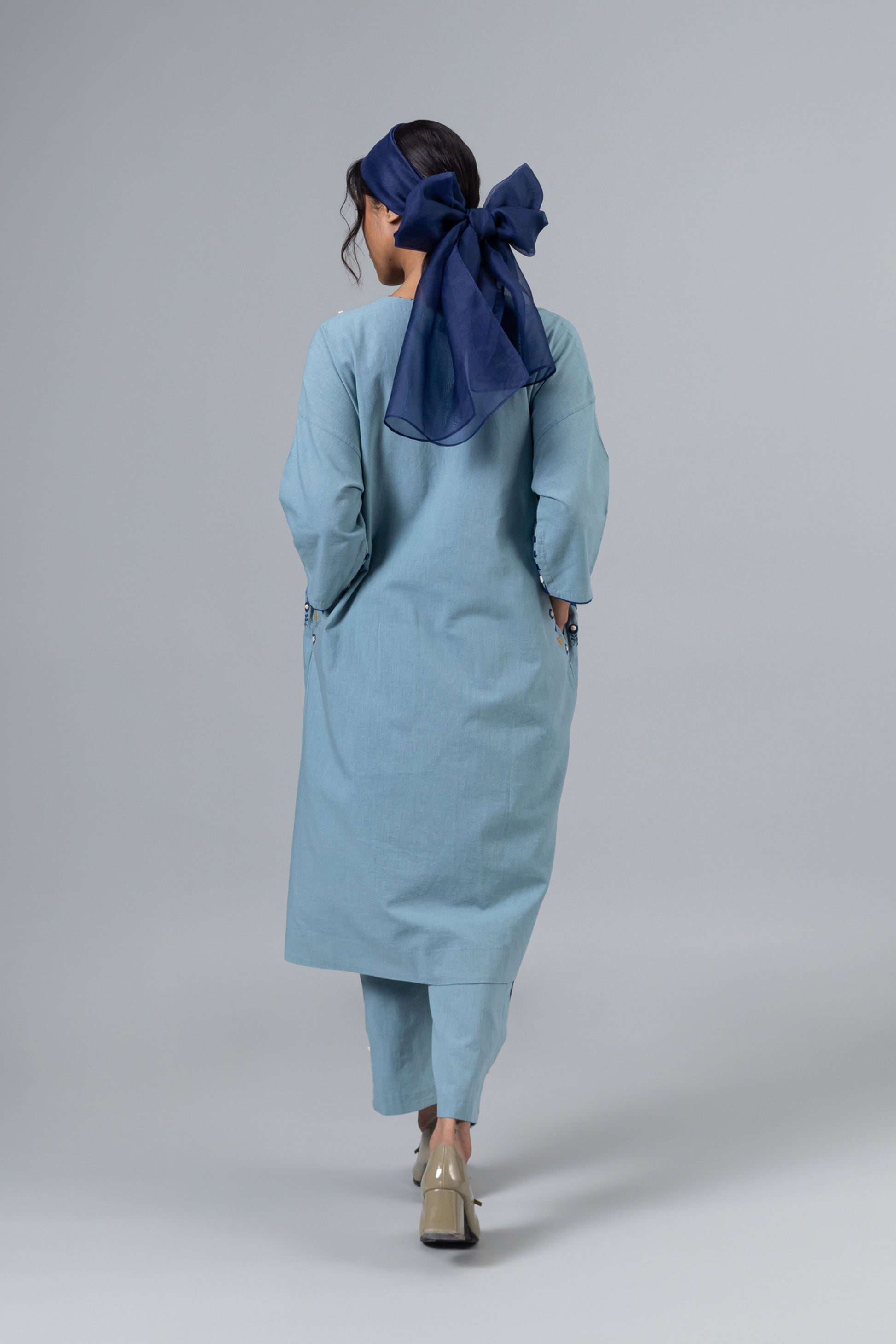 SOMALI BLUE KAFTAN