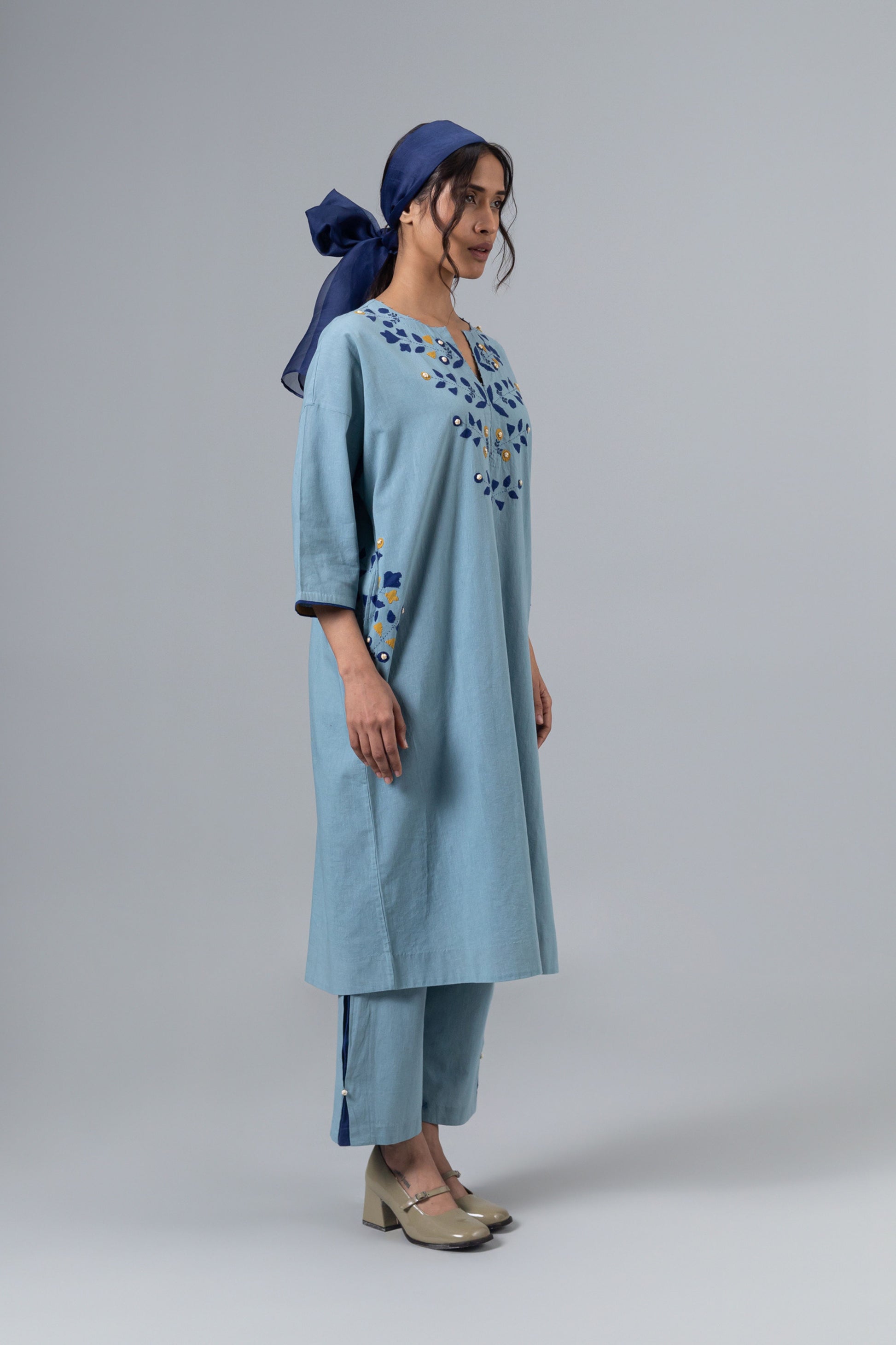 SOMALI BLUE KAFTAN