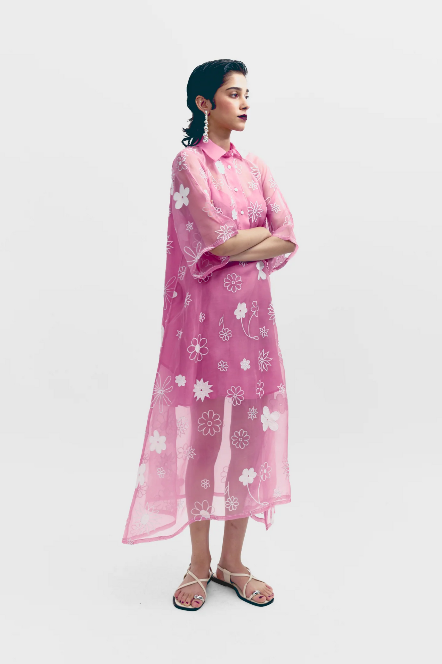 MONO DAISY DRESS - PINK