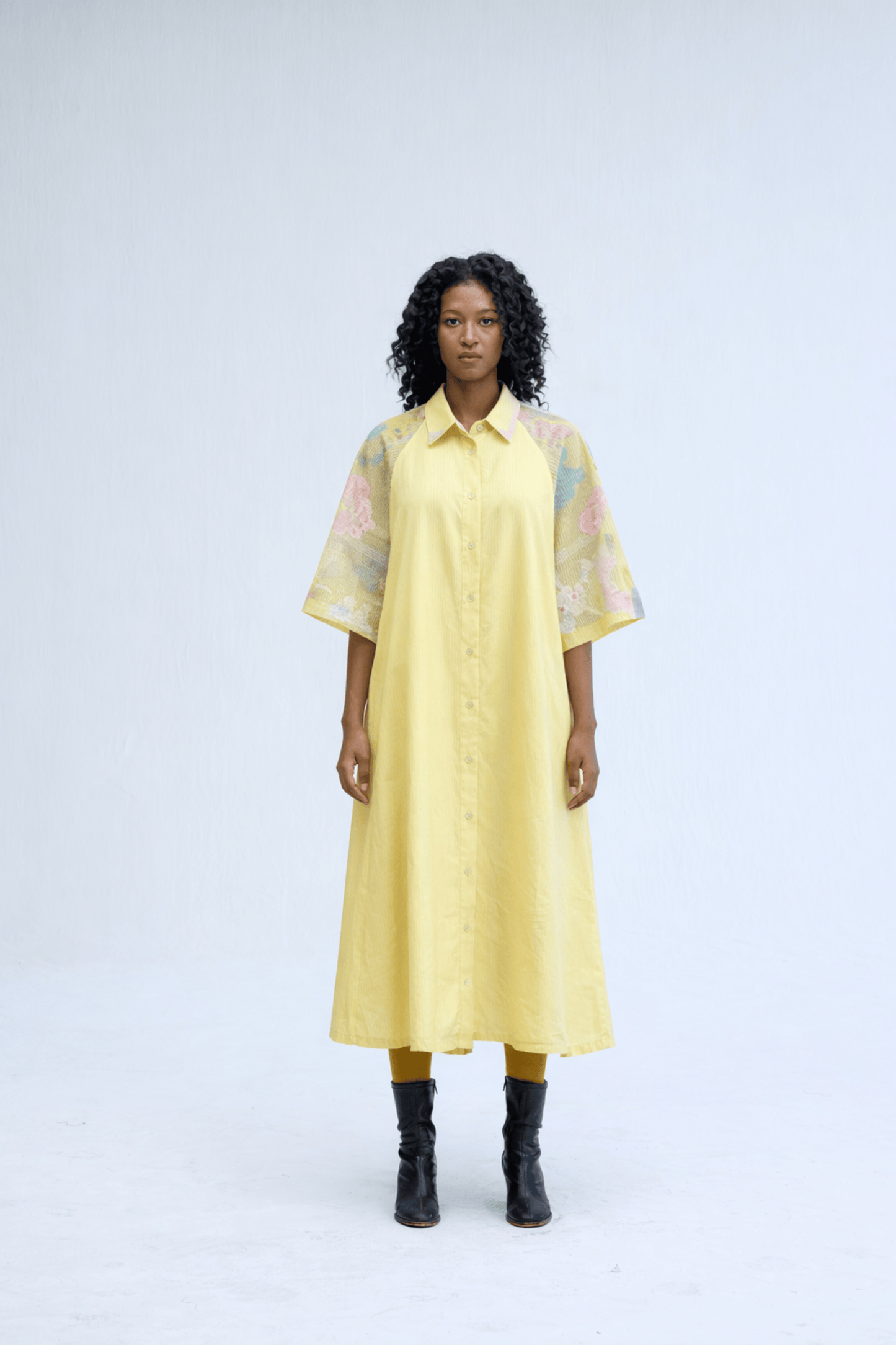 ALGAE DRESS YELLOW