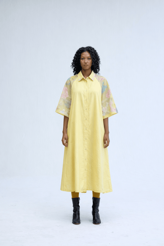ALGAE DRESS YELLOW