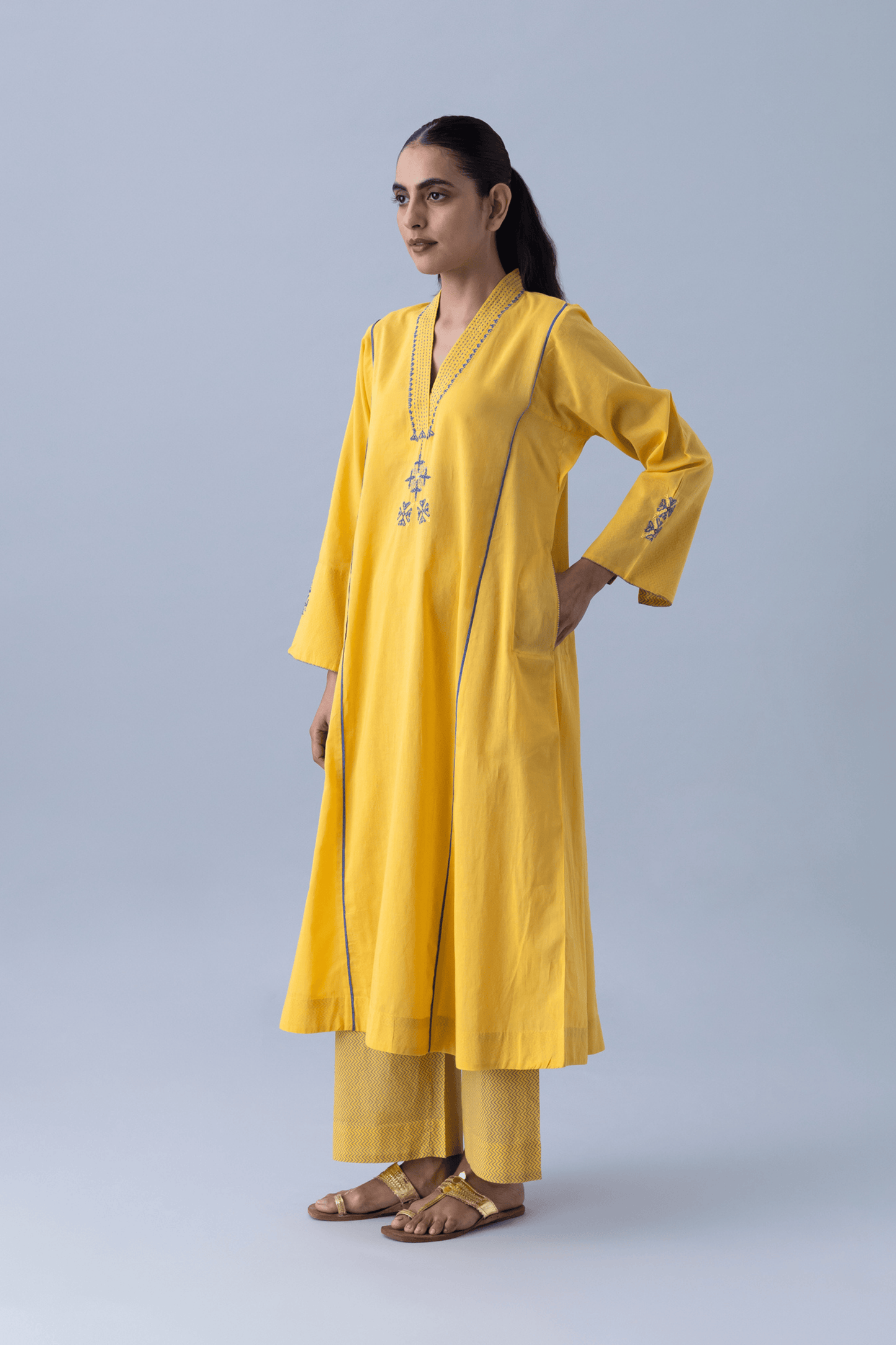 MENTHI YELLOW KURTA