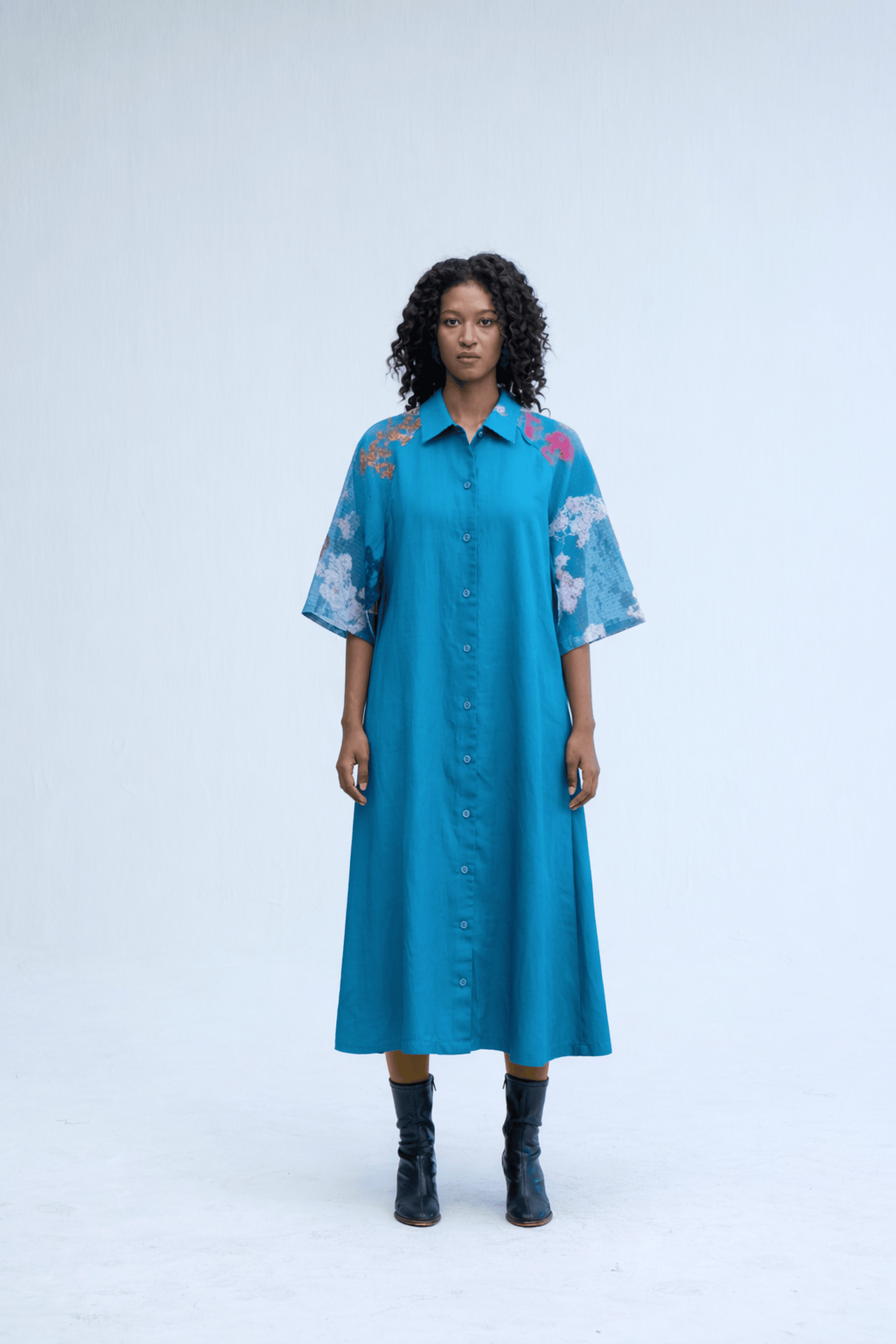 ALGAE DRESS BLUE