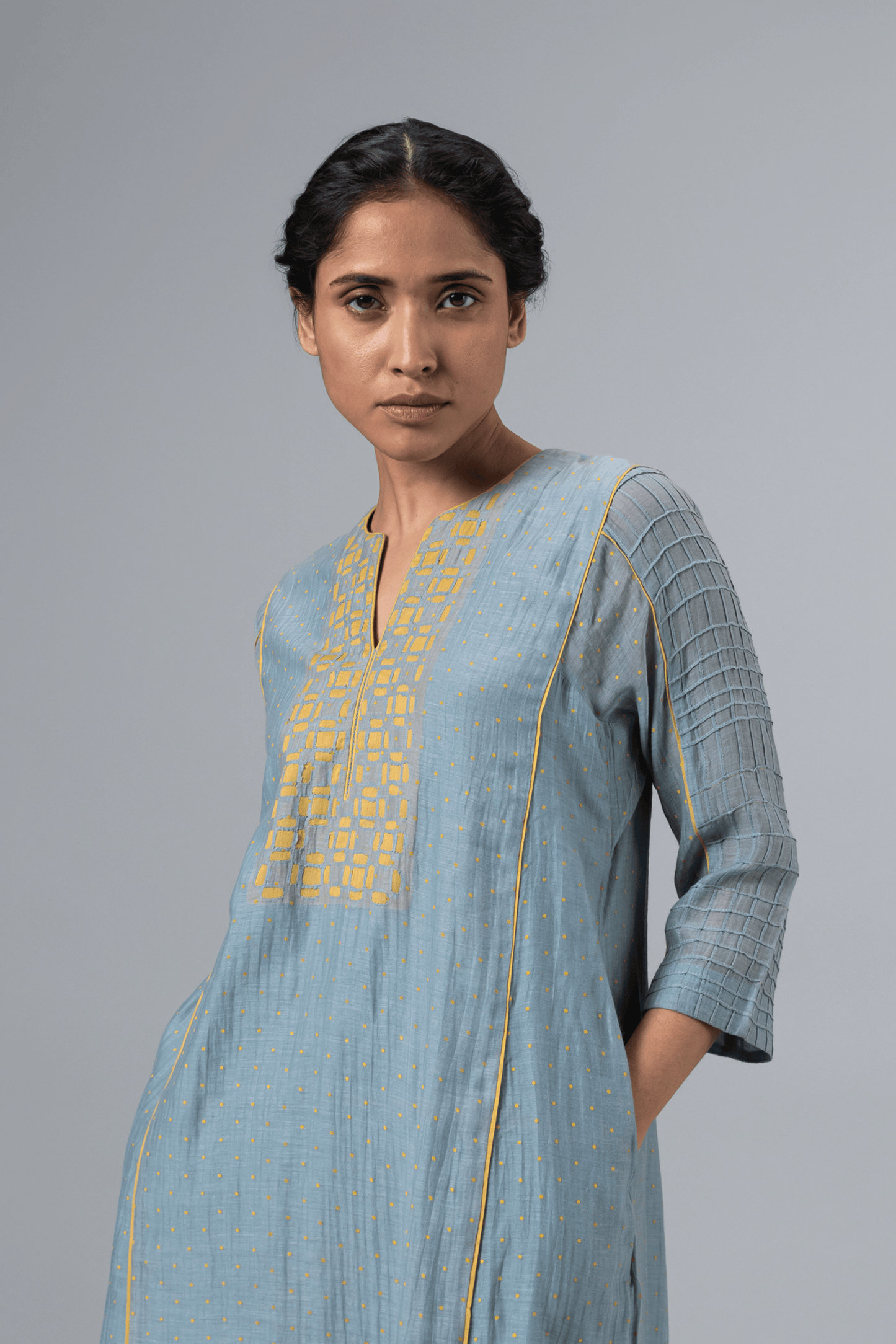 LIGHT BLUE FOXI KURTA