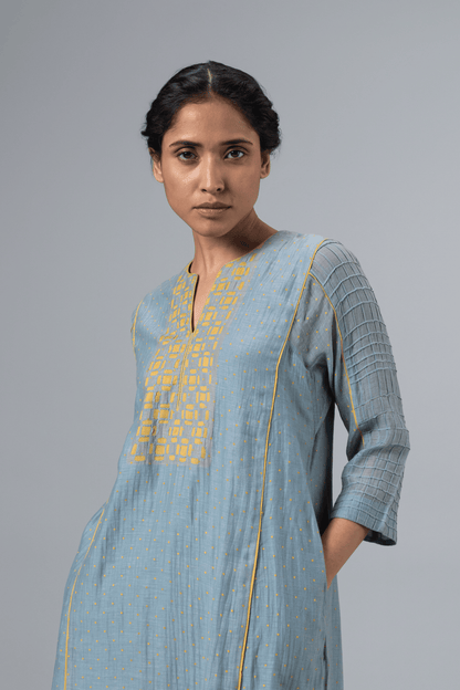 LIGHT BLUE FOXI KURTA