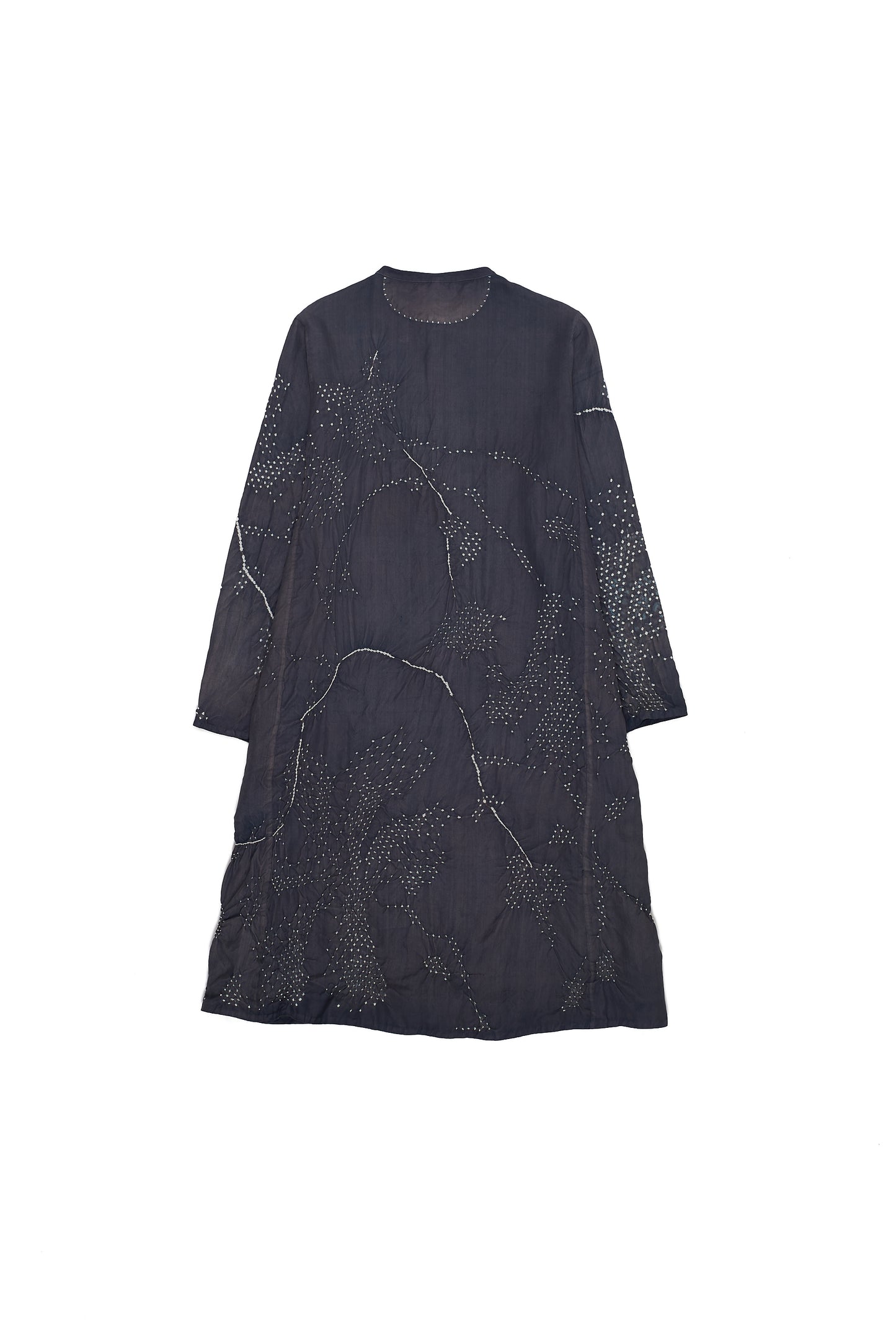 MIDNIGHT INDIGO BANDHANI SILK SET