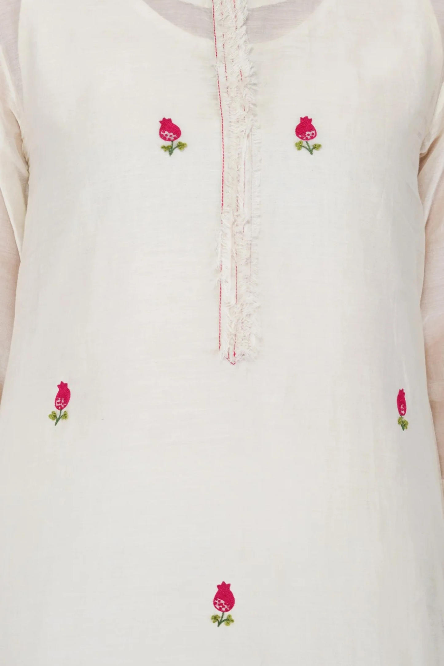 SAAWAN IVORY HAND EMBROIDERY FLORAL EMBROIDERY