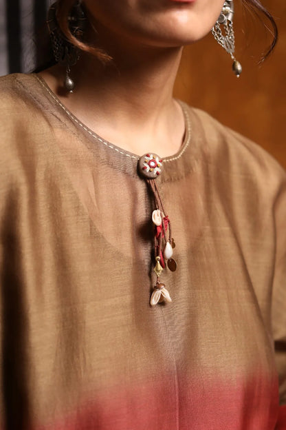 TRI COLOR OMBRE KIMONO WITH PANTS