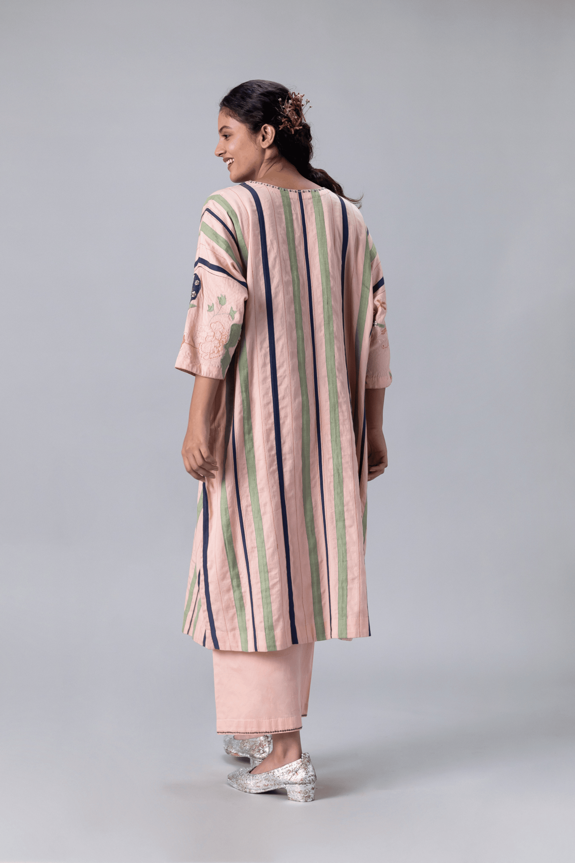 JUHI PEACH KAFTAN