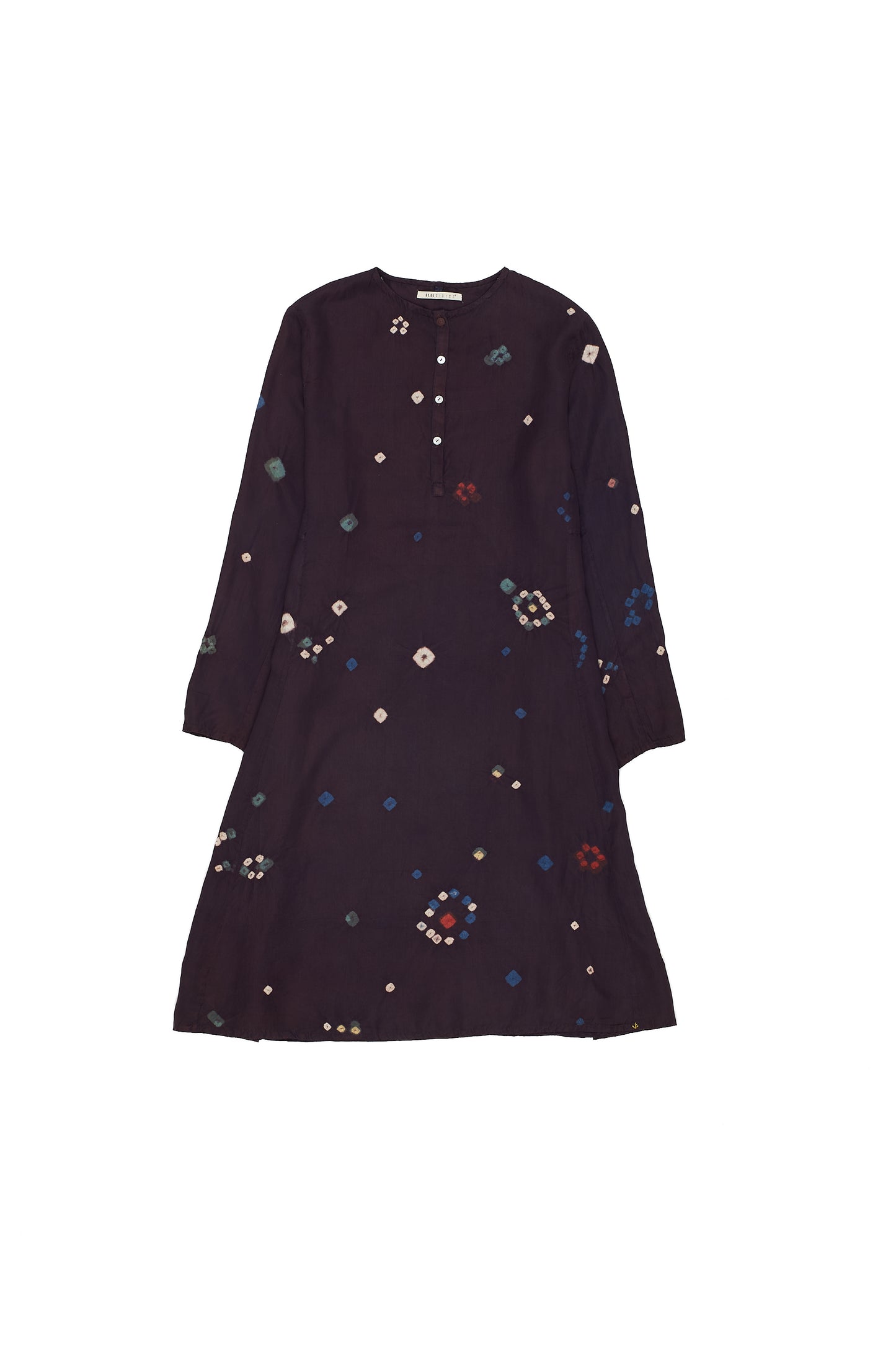 COLORFUL BANDHANI SILK DRESS