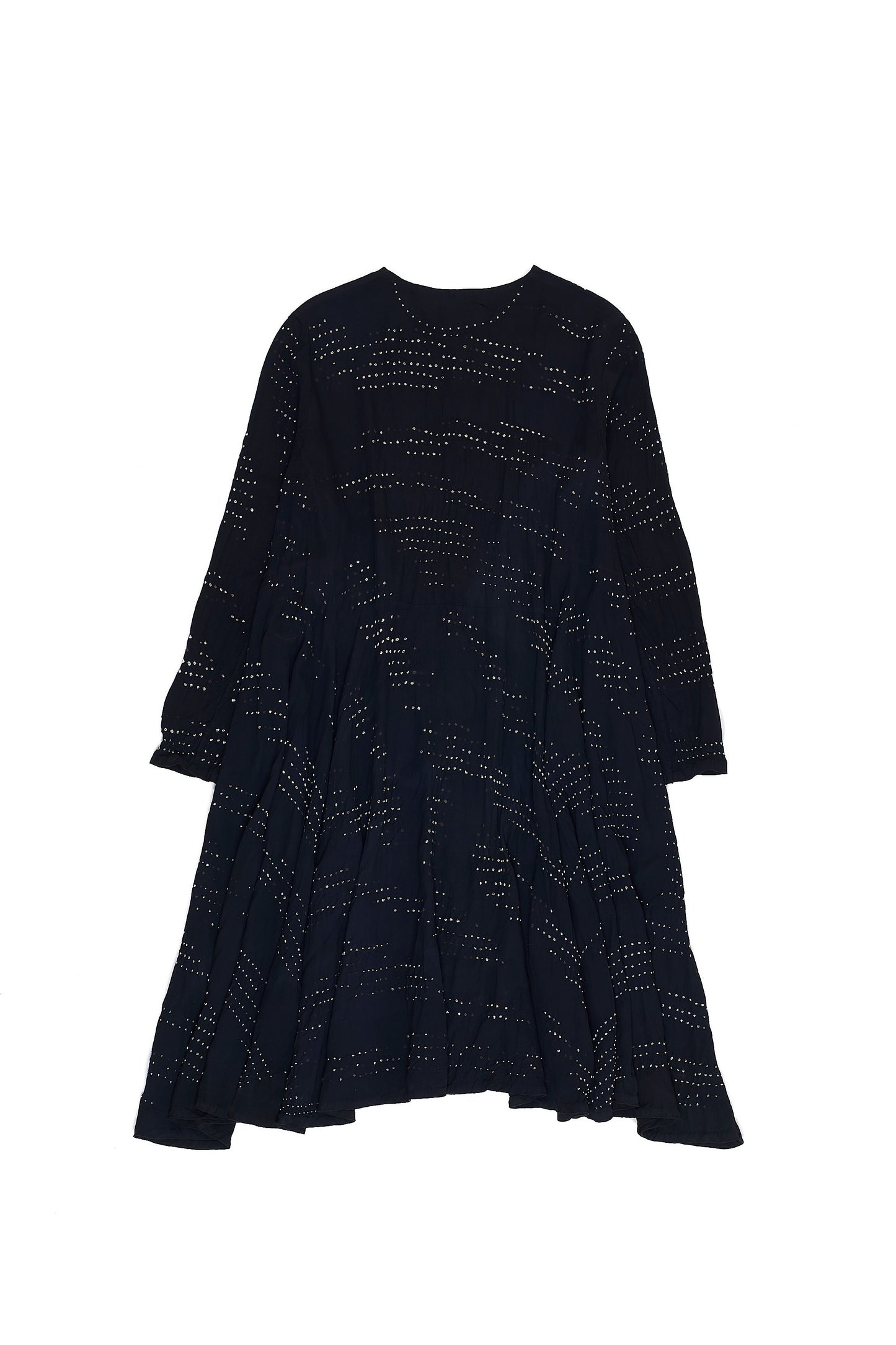 BLACK CREPE SILK BANDHANI SET