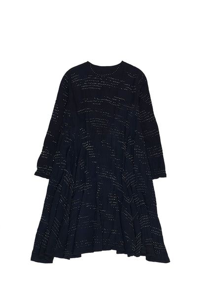 BLACK CREPE SILK BANDHANI SET