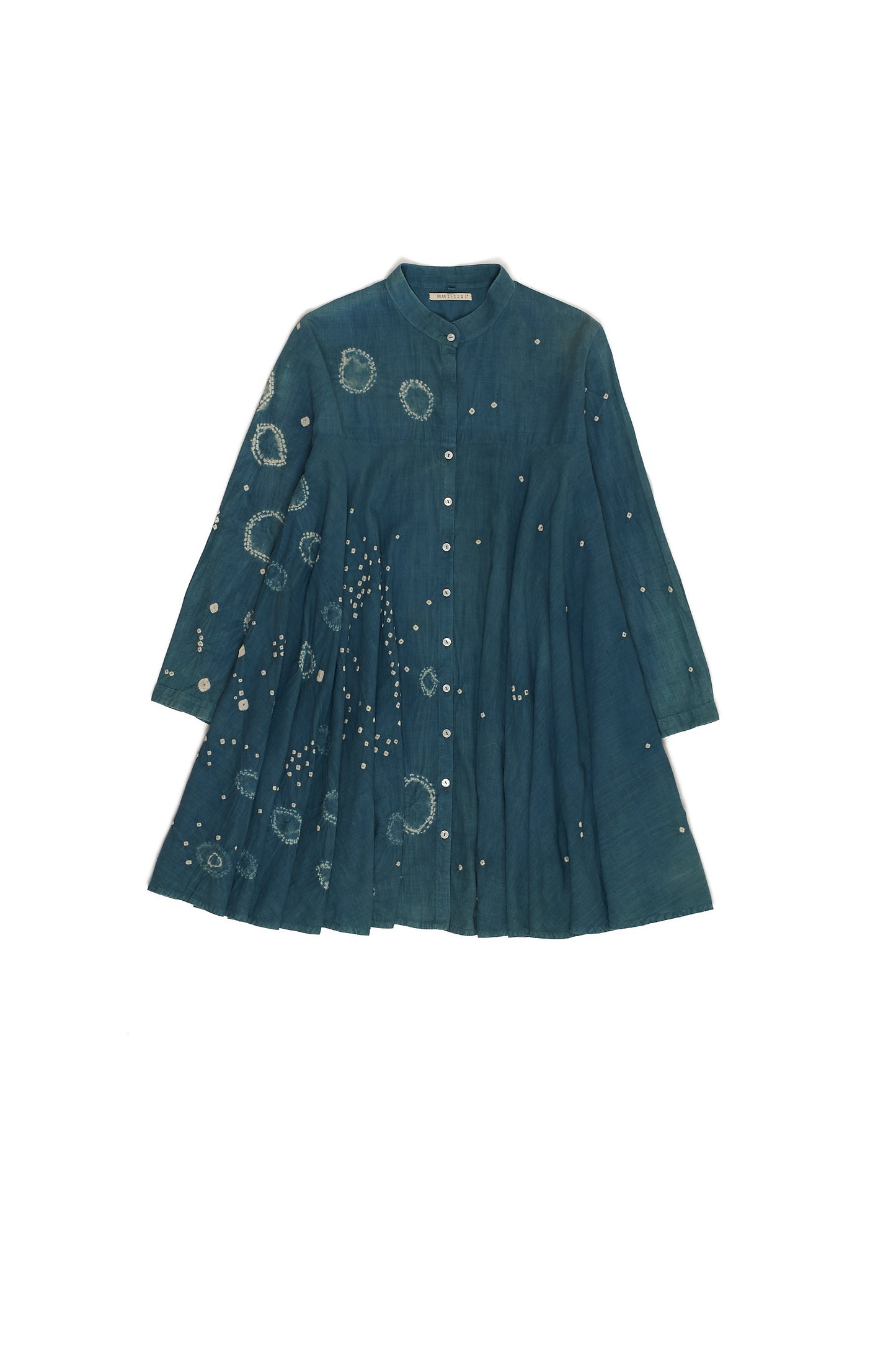 BOTTLE GREEN BANDHANI DRESS