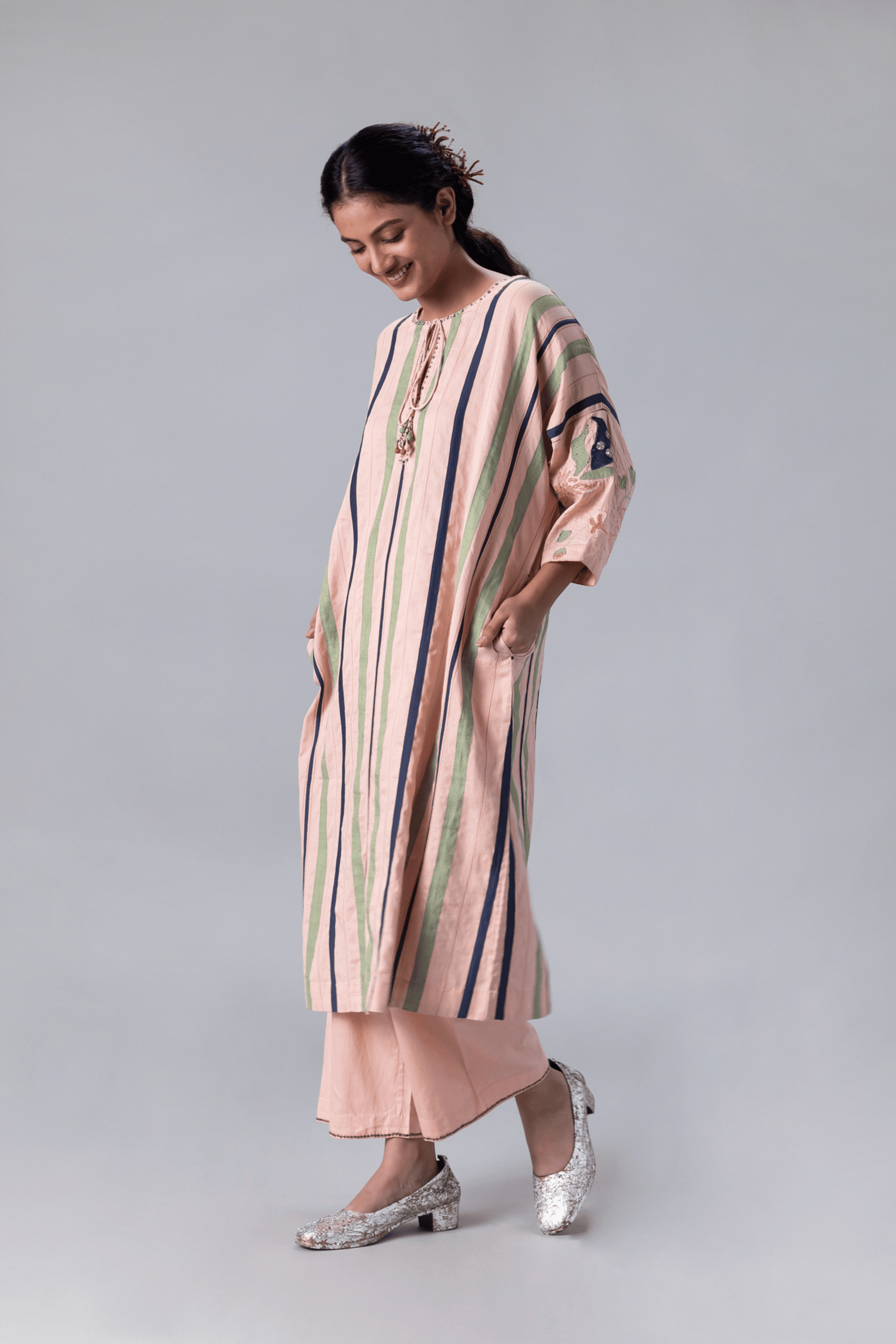 JUHI PEACH KAFTAN
