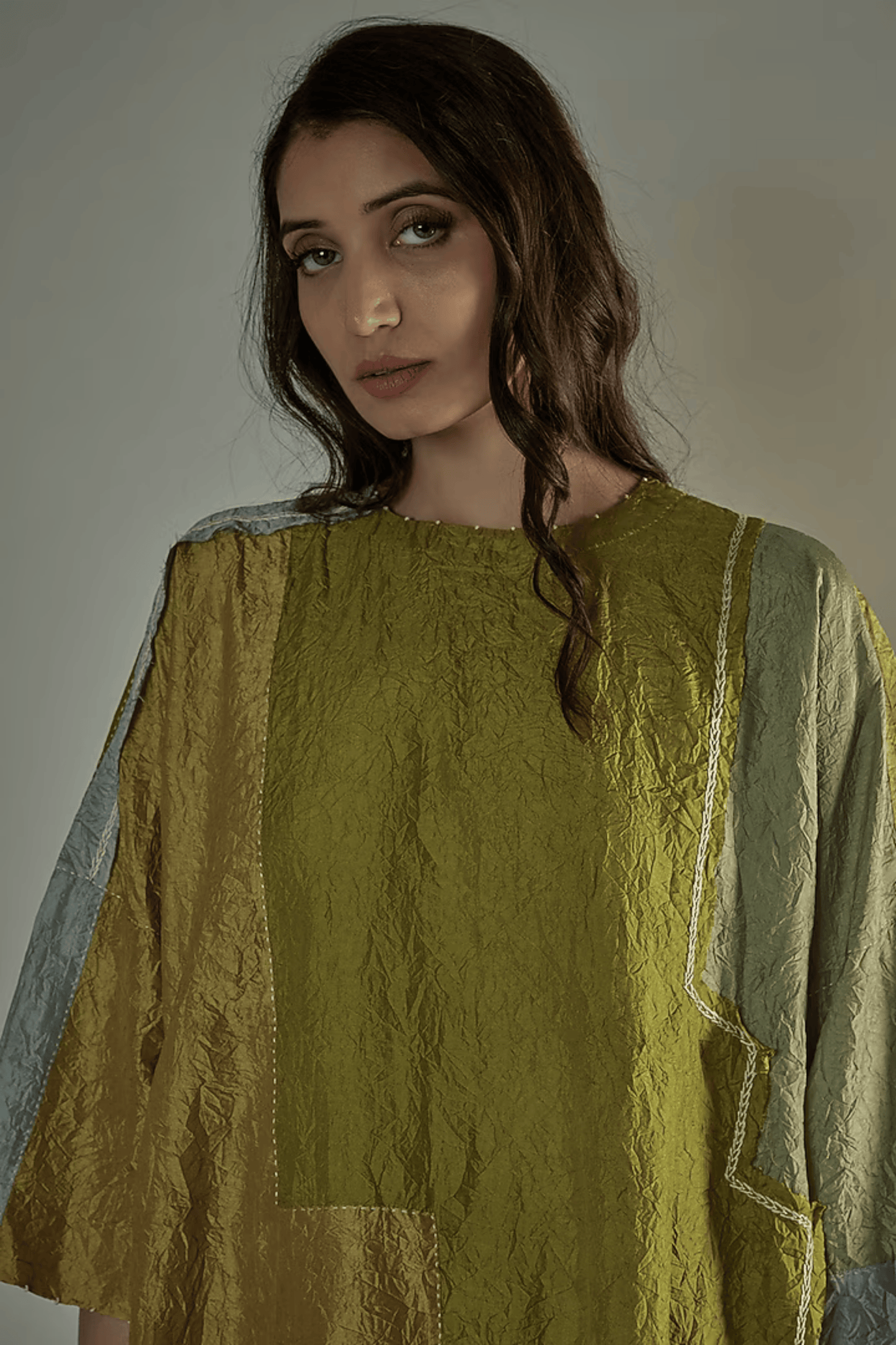 LEBU MULBERRY SILK EMBROIDERED CO-ORD SET