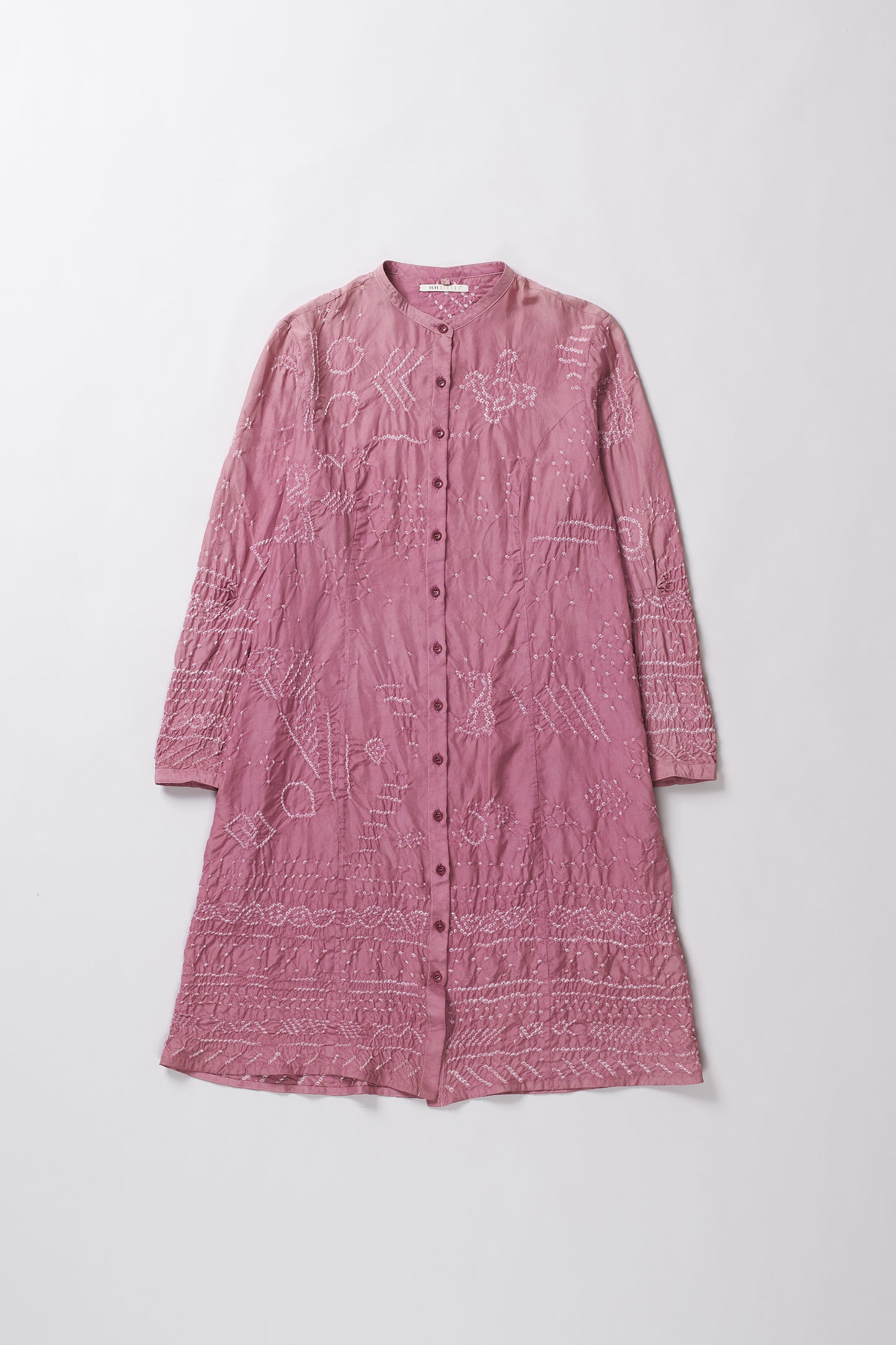 PINK SILK BANDHANI DRESS