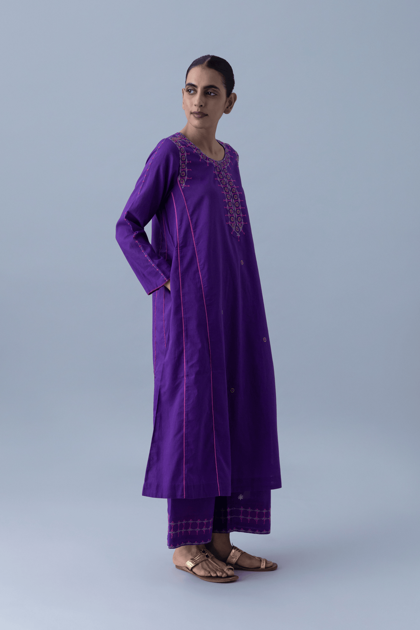 MANDIRA PURPLE KURTA