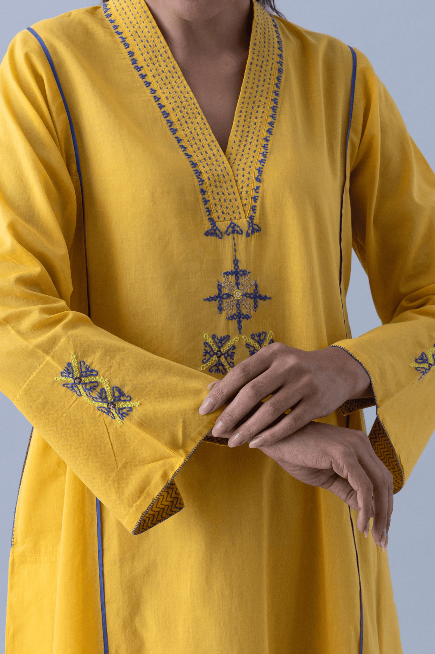 MENTHI YELLOW KURTA