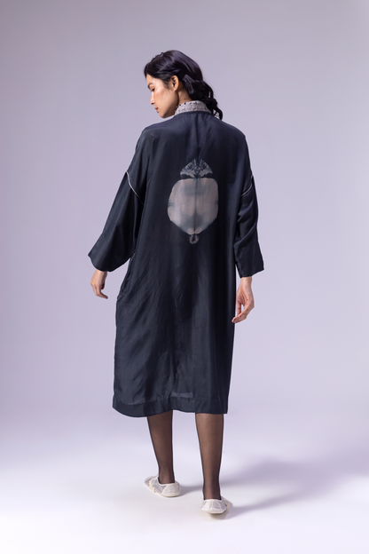 SUZANI BLACK KAFTAN