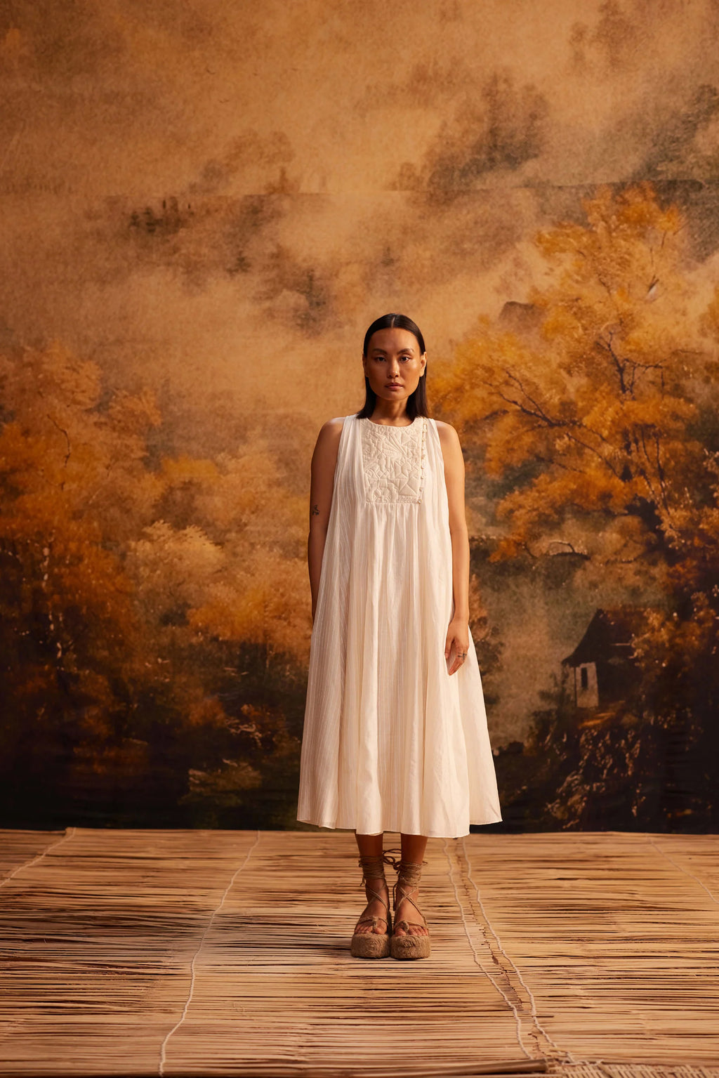 TSUBOMI HALTER DRESS