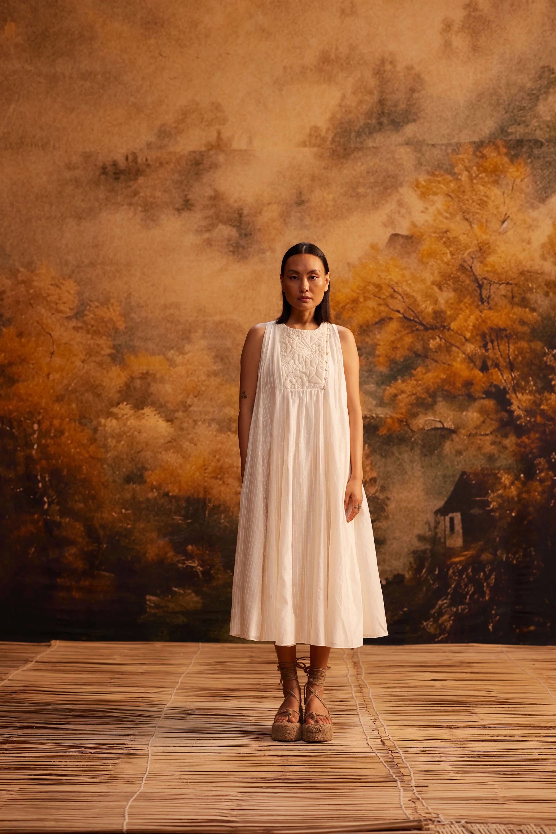 TSUBOMI HALTER DRESS