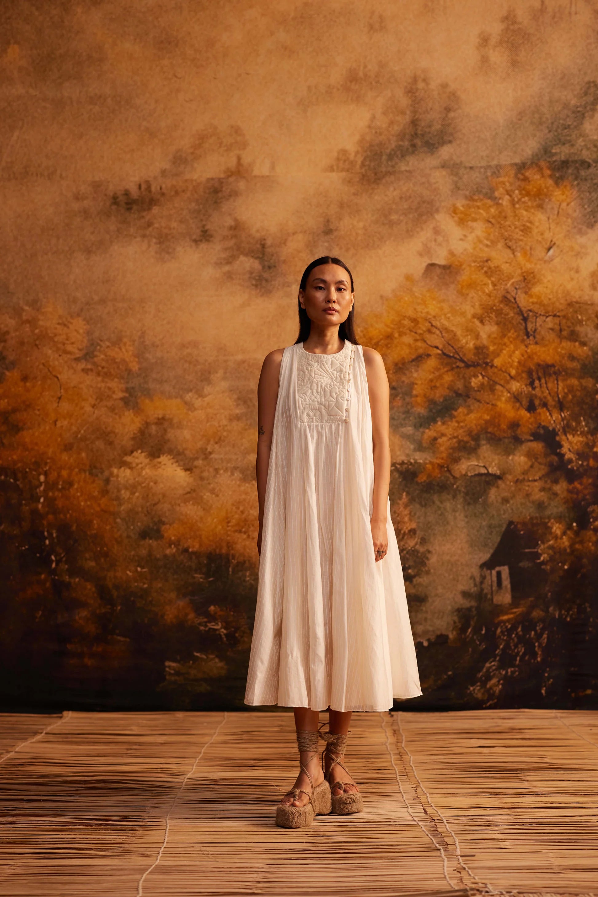 TSUBOMI HALTER DRESS