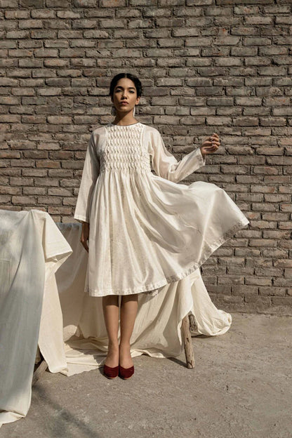 SNOWDROP SMOCKING DRESS