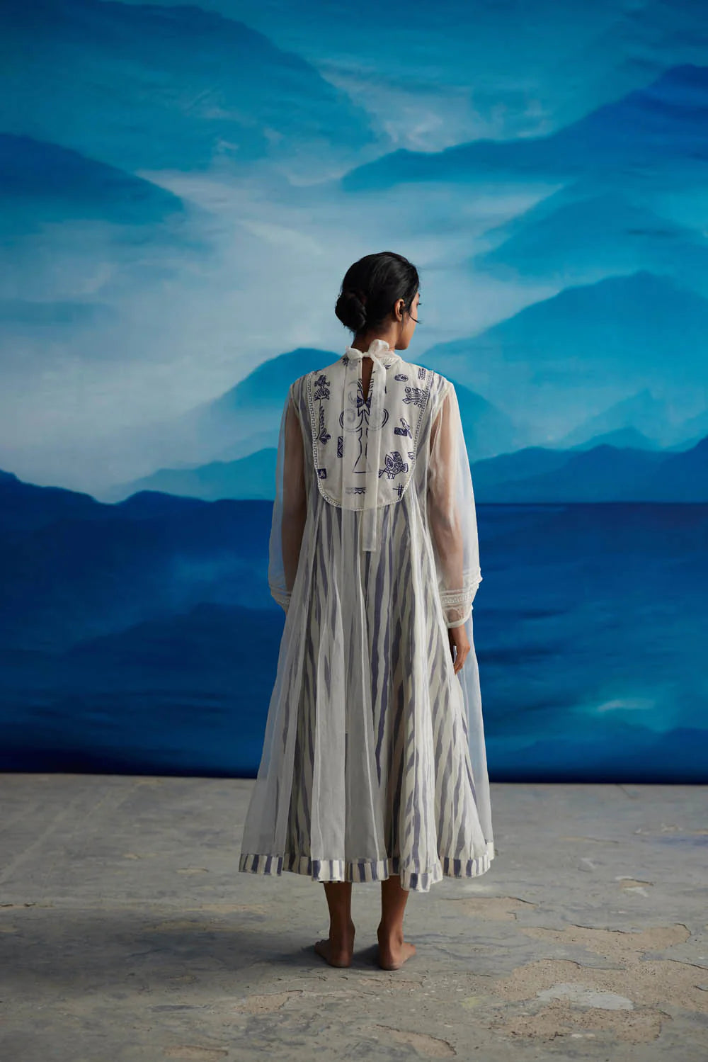 BLAZING YOKE DRESS