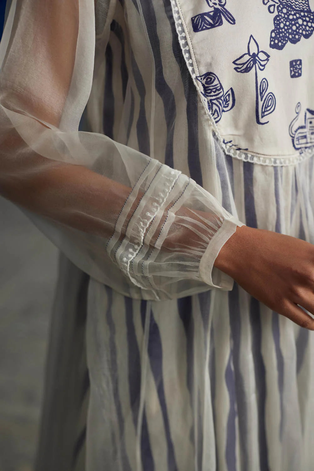 BLAZING YOKE DRESS