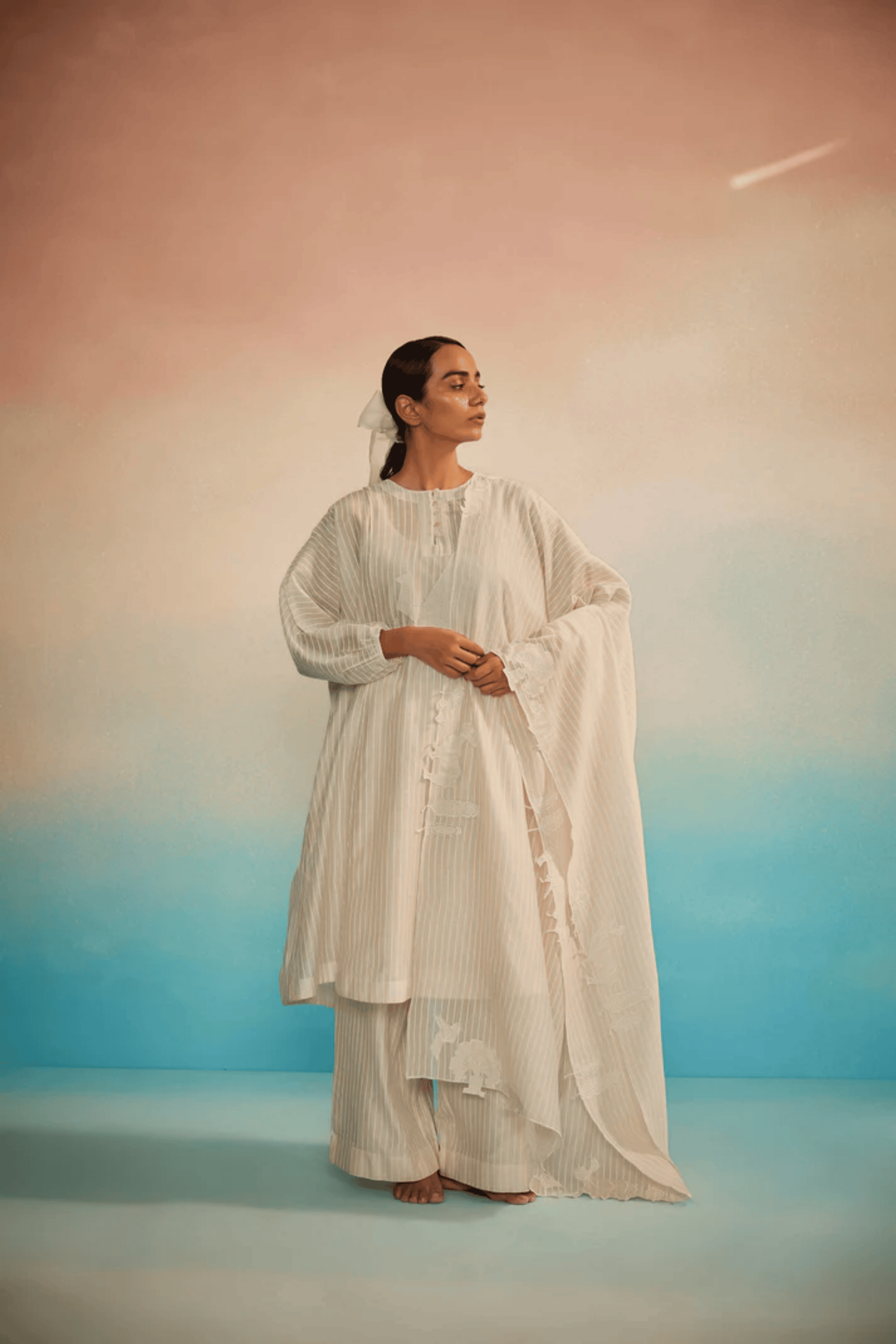 KOFU CHANDERI APPLIQUE DUPATTA