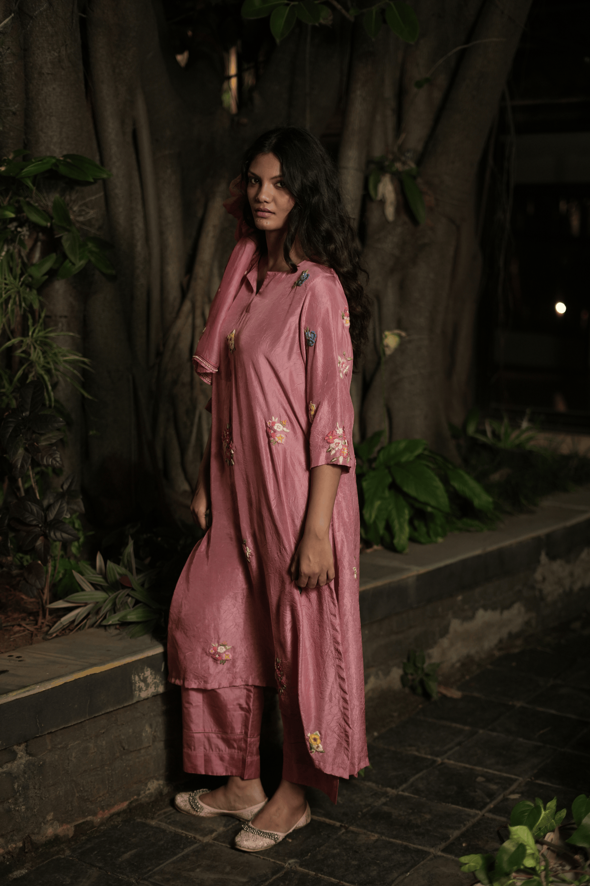 GULABI SILK SET