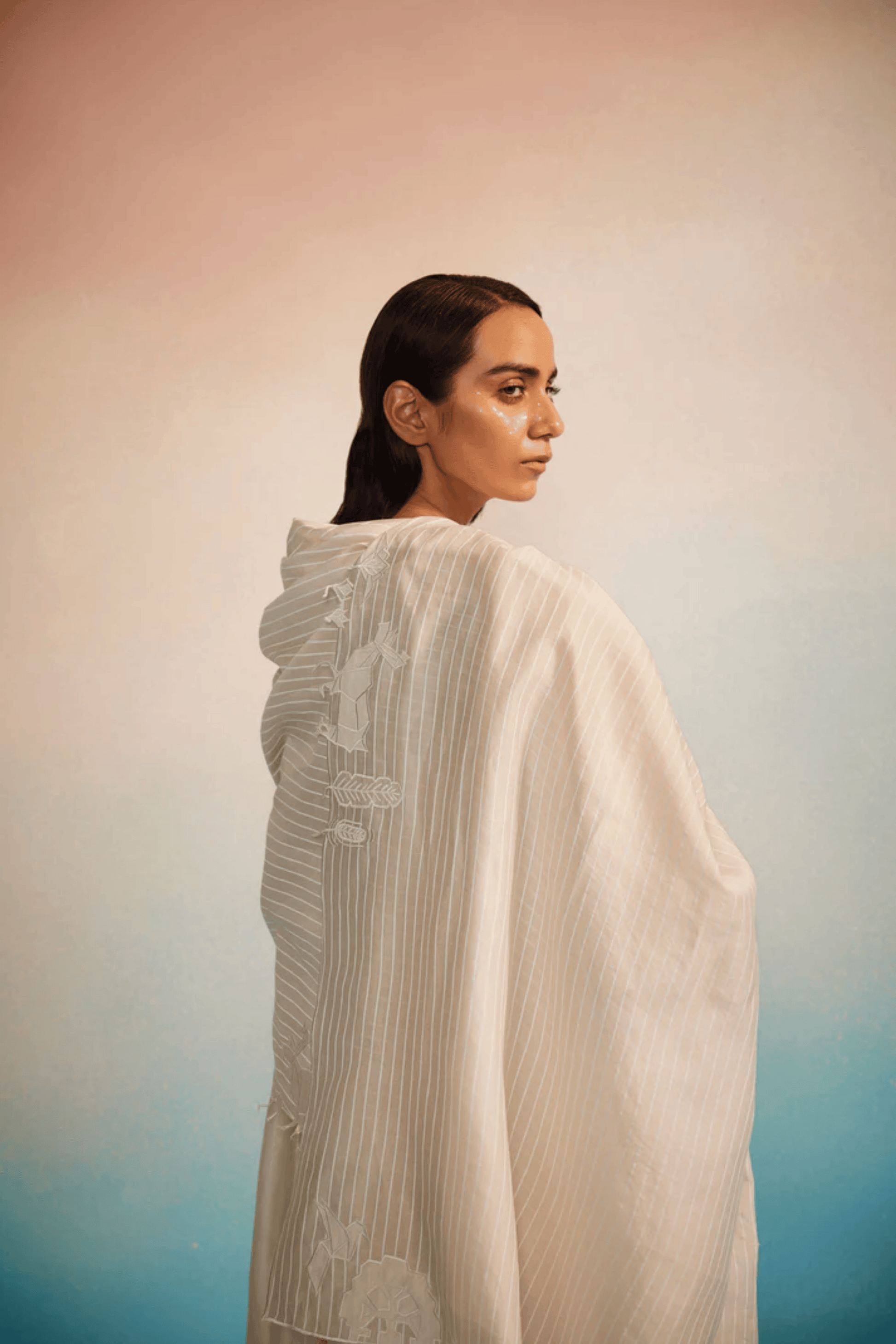 KOFU CHANDERI APPLIQUE DUPATTA