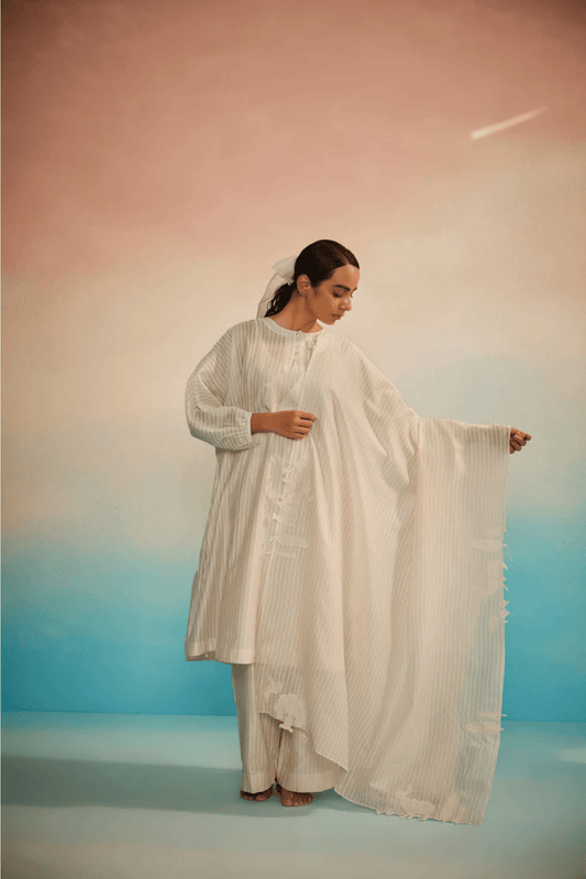 KOFU CHANDERI APPLIQUE DUPATTA