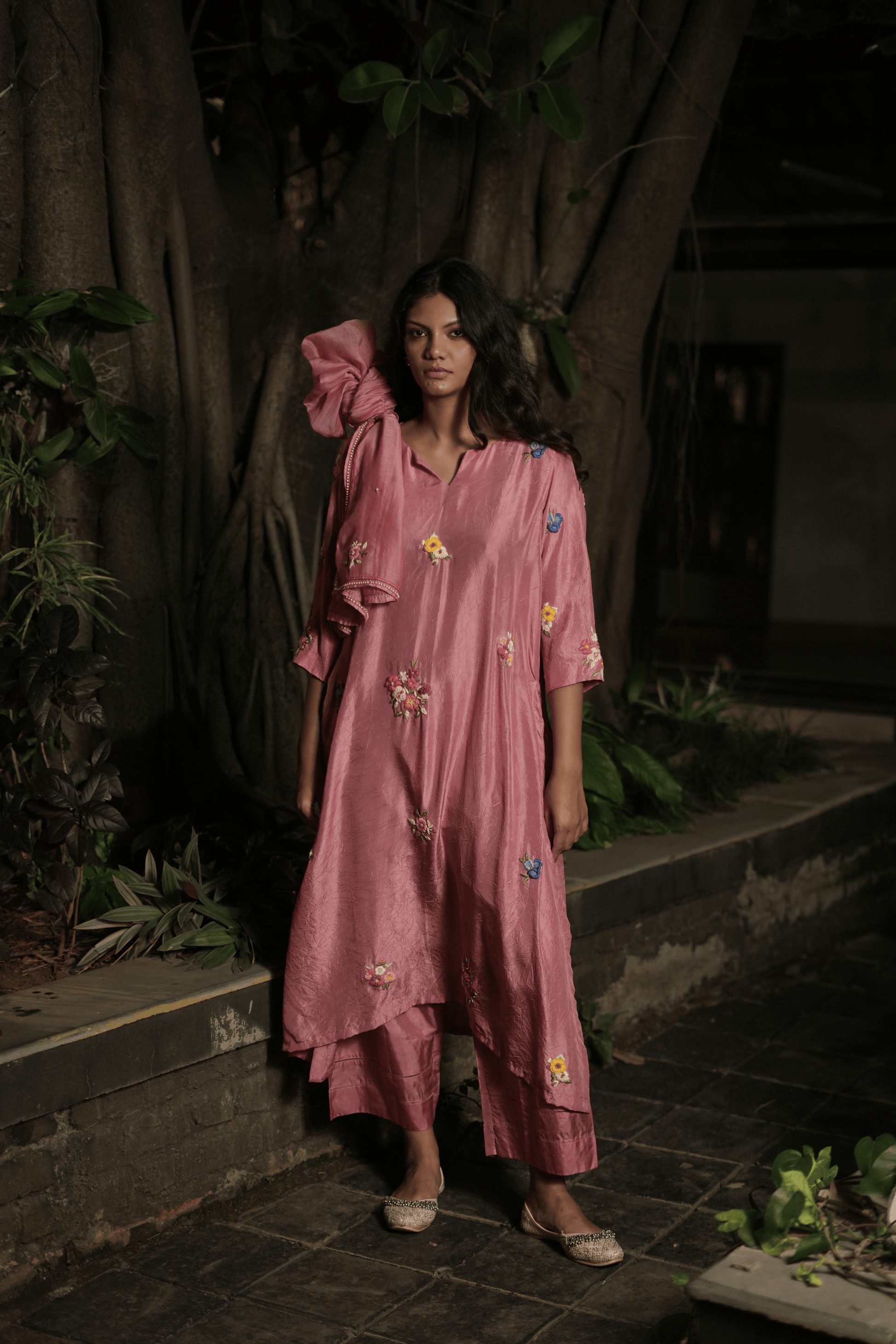 GULABI SILK SET