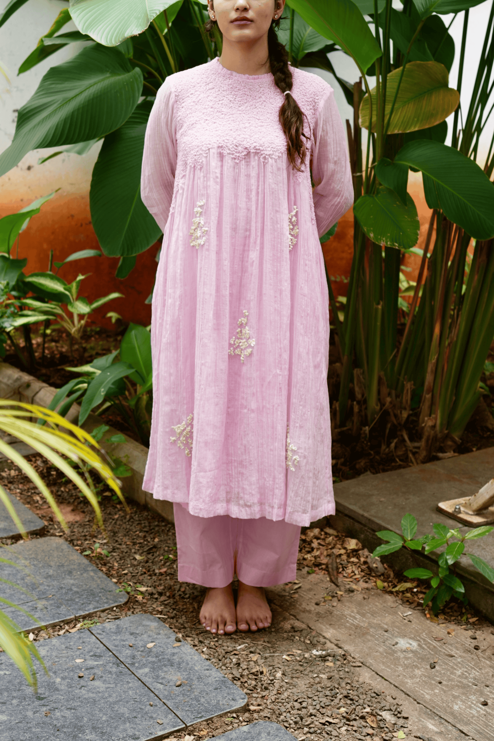 GULABI SHOLA SET